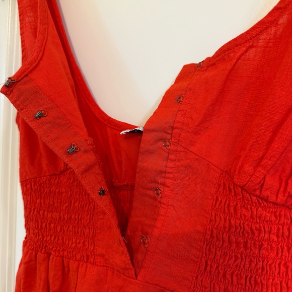 Arizona Jean Company red tiered cottagecore Dress size XS coquette Americana - Picture 7 of 10